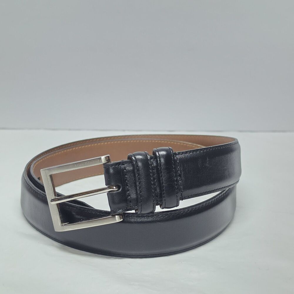 Allen Edmonds Men's Black Calfskin Leather Dress Belt Size 36 Model 39501